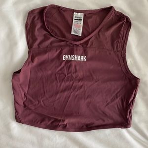 Gymshark Form Crop Top - Berry Red - Small